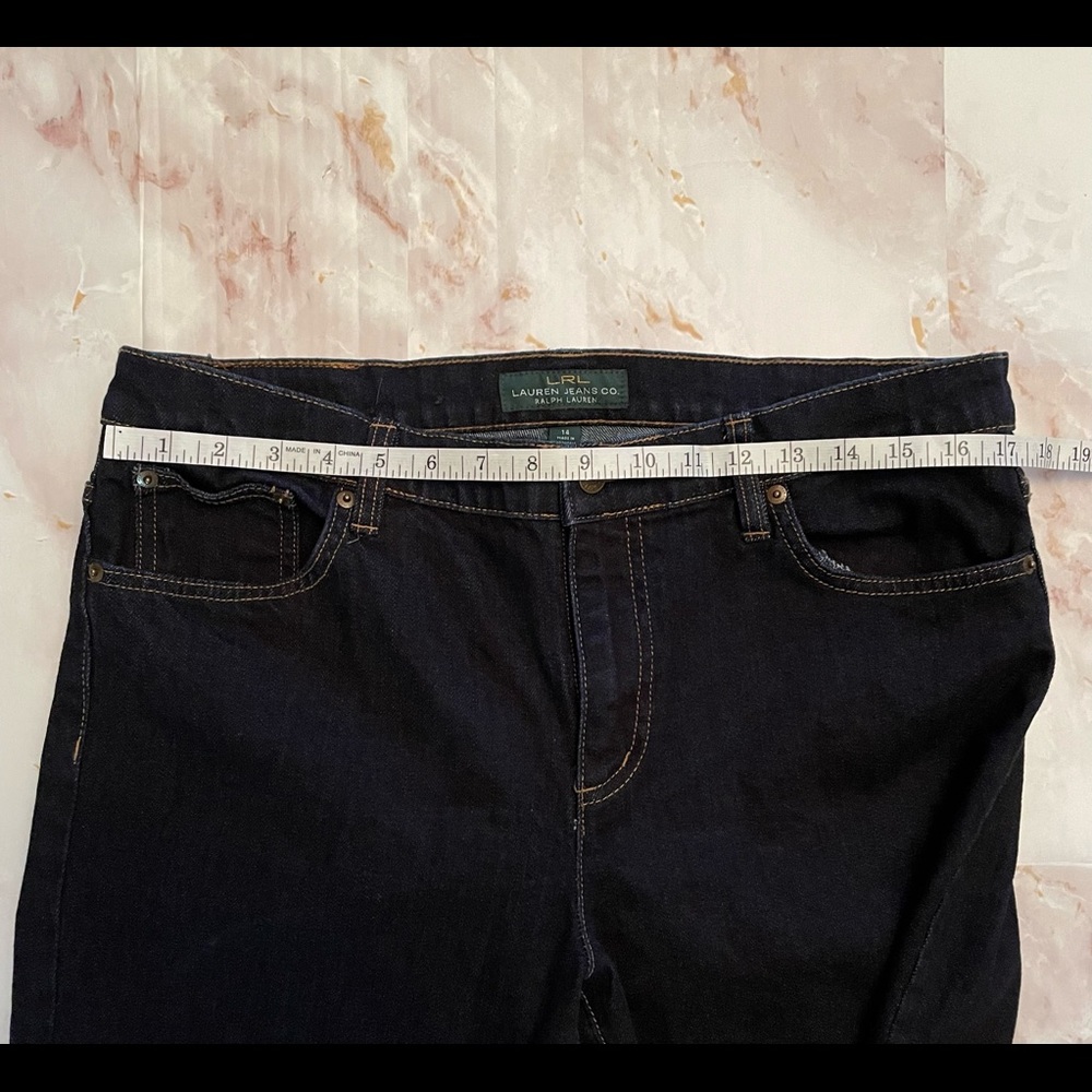 Lauren Jeans Co Ralph Lauren dark wash jeans in size 14 - Picture 4 of 7